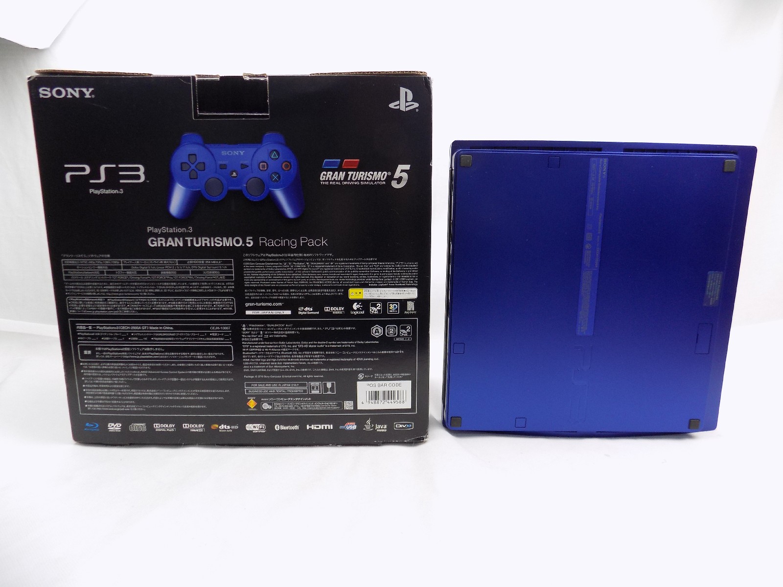 Boxed Sony Playstation 3 PS3 Gran Turismo 5 Titanium Blue 160GB Console  Limited Edition