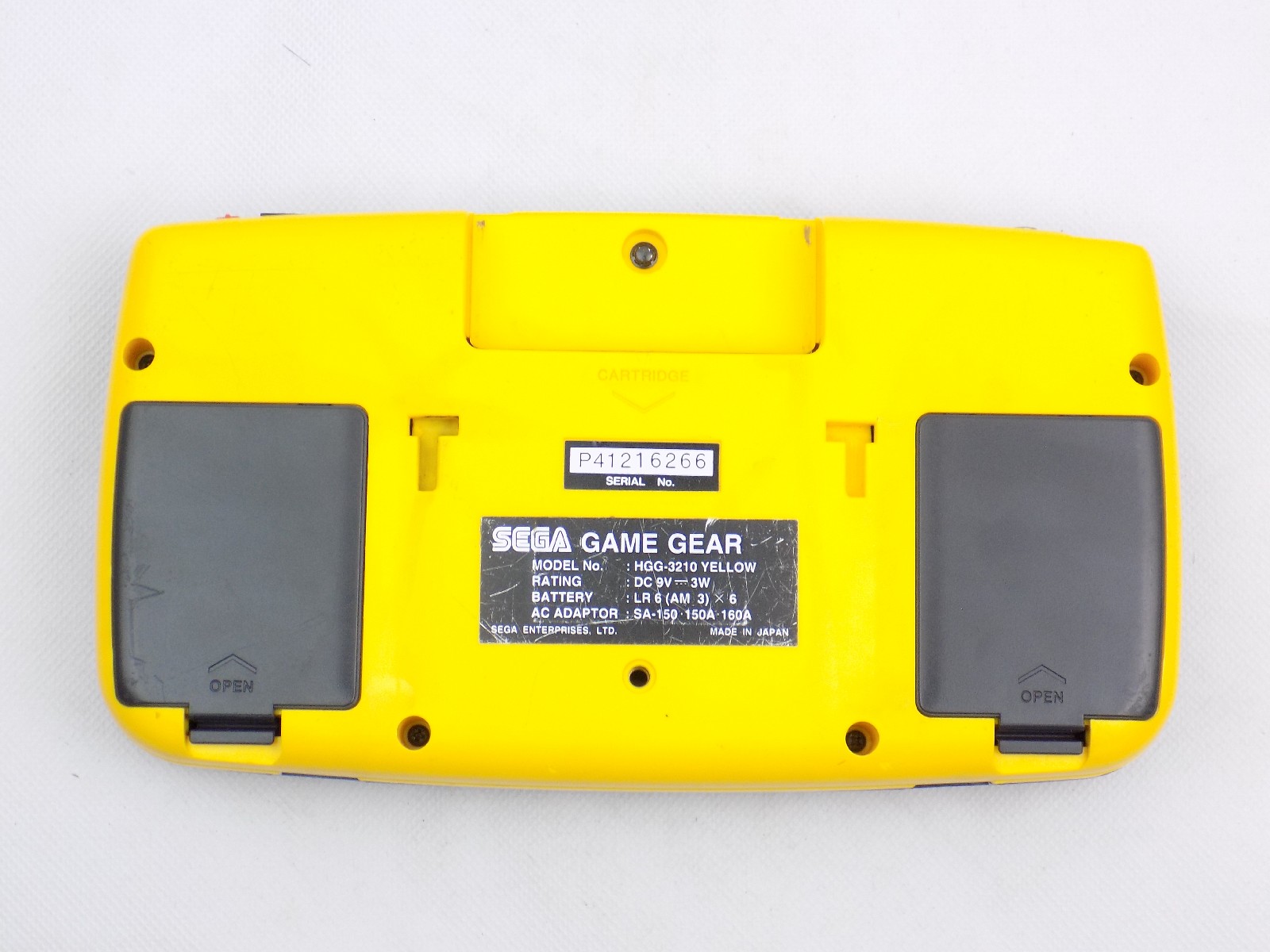 yellow game gear