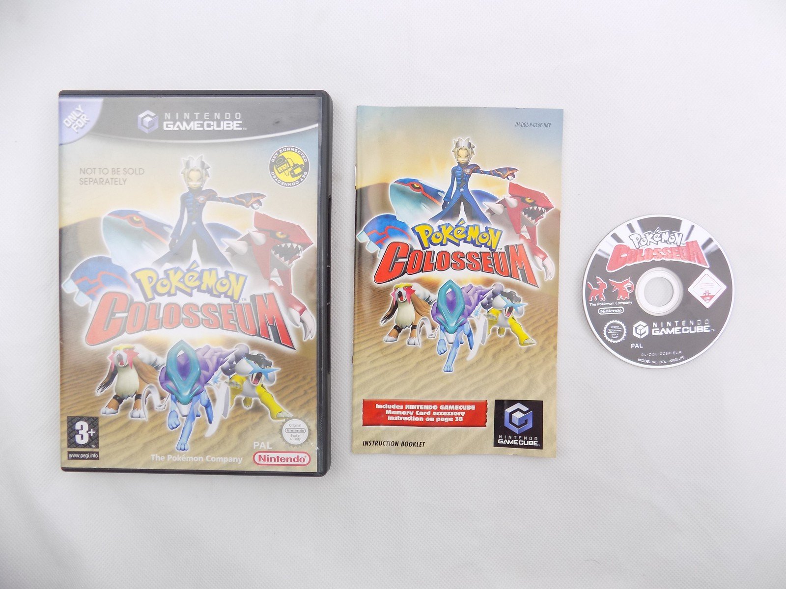 Mint Disc Nintendo Gamecube Pokemon Colosseum - Inc Manual