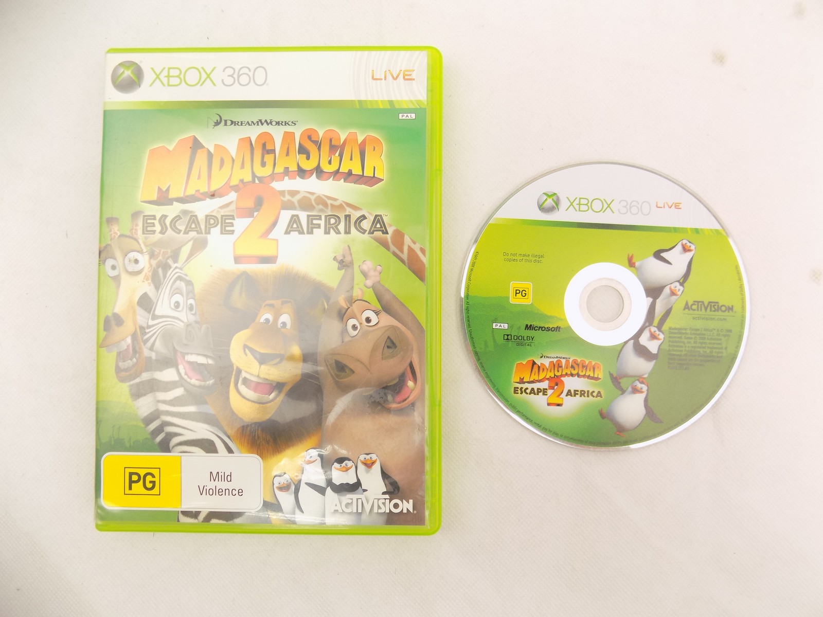 Mint Disc Xbox 360 Madagascar Escape 2 Africa – No Manual Free Postage -  Starboard Games