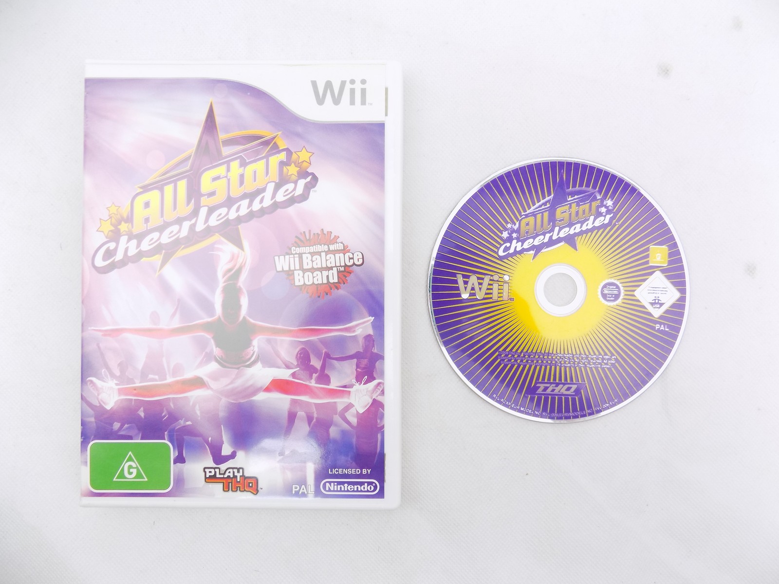 Mint Disc Nintendo Wii All Star Cheerleader – No Manual Wii U Comp ...