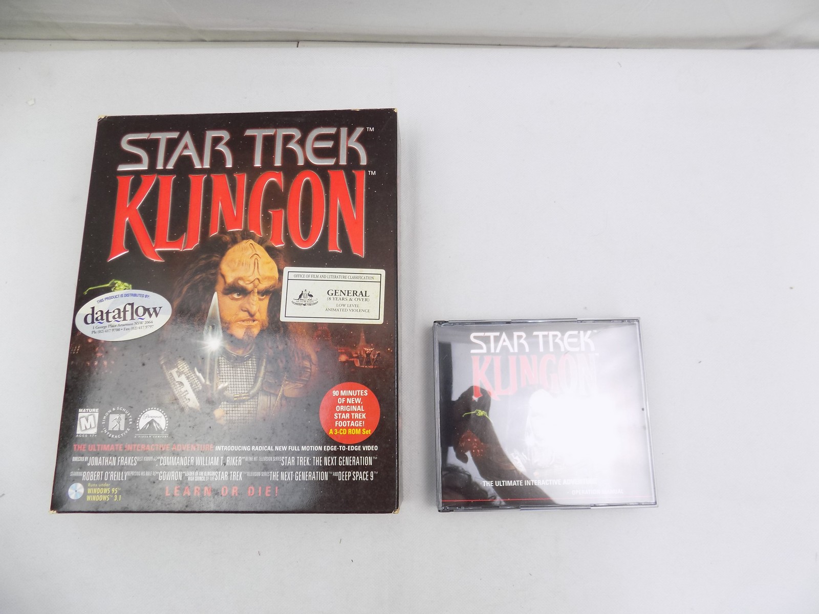 Boxed PC CD-ROM Star Trek: Klingon The Ultimate Interactive Guide -  Starboard Games