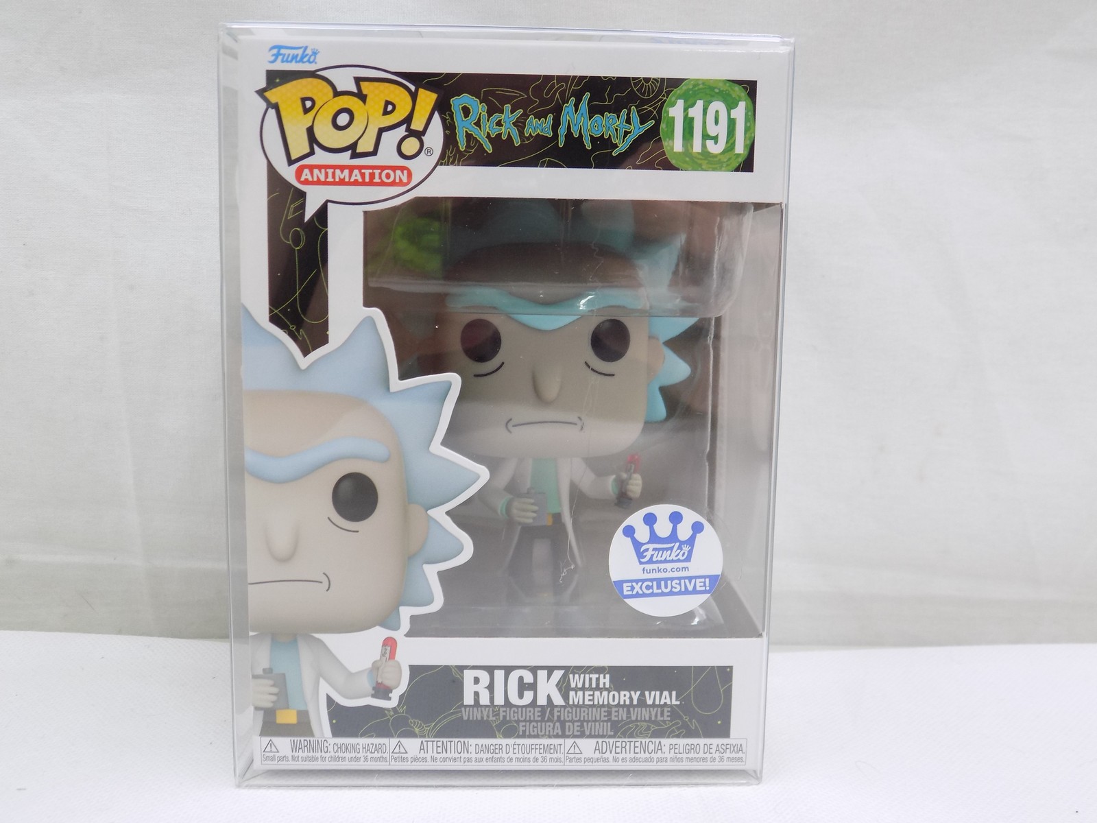 Brand New Funko Pop Rick and Morty Rick with Memory Vial 1191 Vinyl ...