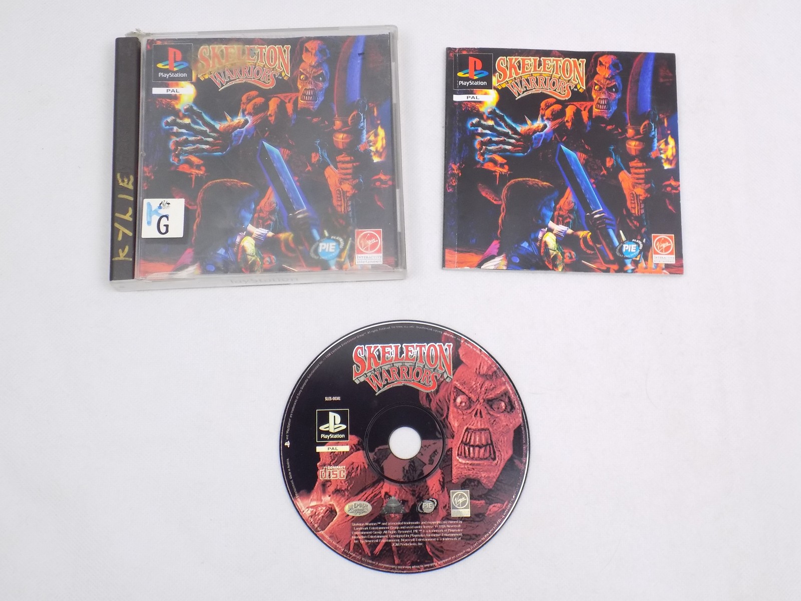 Mint Disc Playstation 1 Ps1 Skeleton Warriors – Inc Manual – Free ...