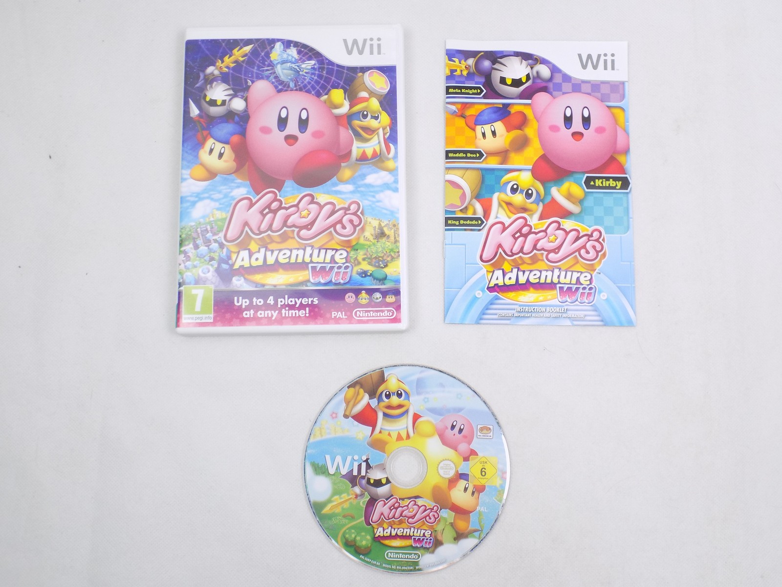 Mint Disc Nintendo Wii Kirby's Adventure - Inc Manual Wii U Comp. Free ...