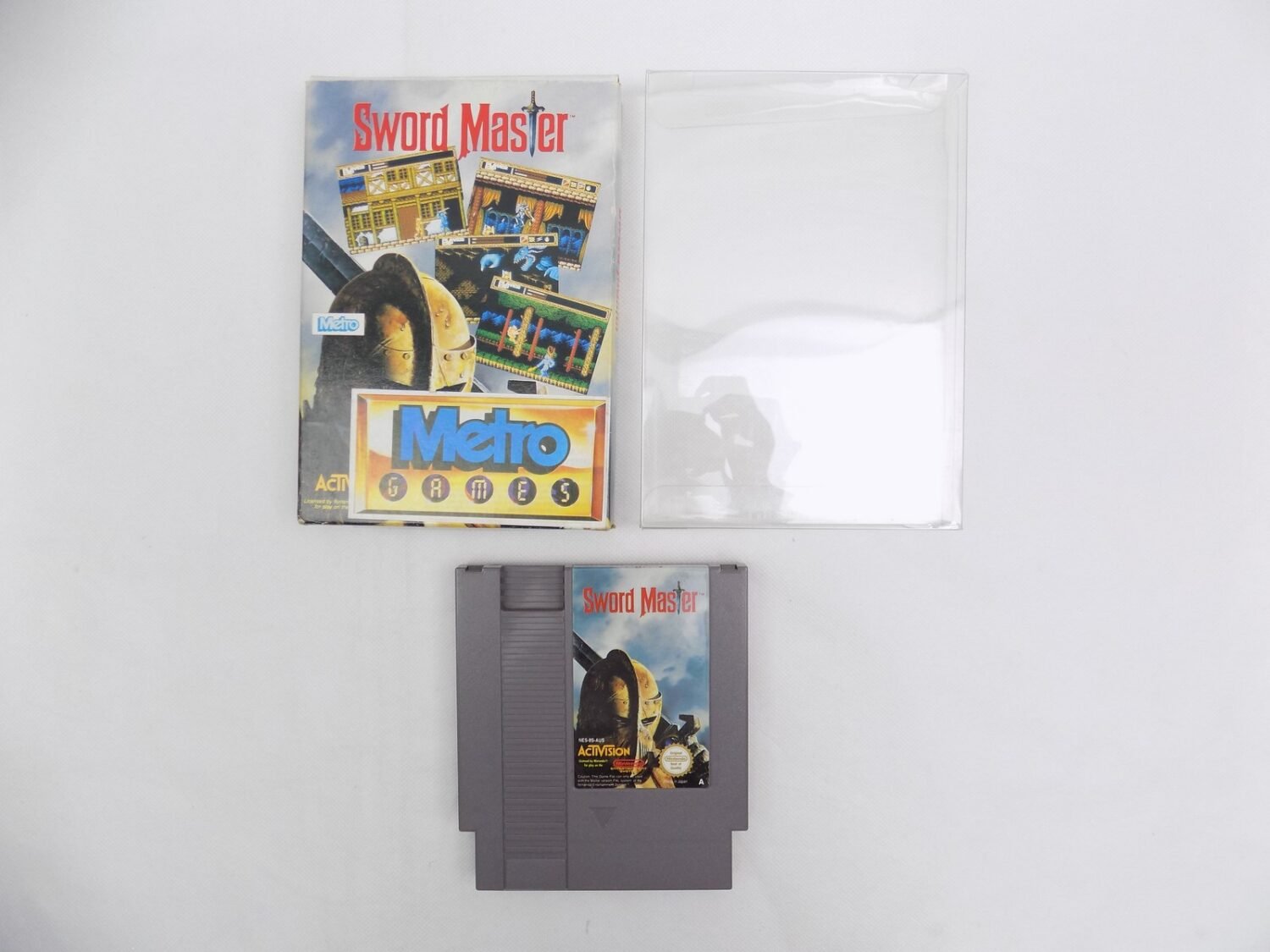 Boxed Nintendo Entertainment System NES Sword Master Metro - No Manual