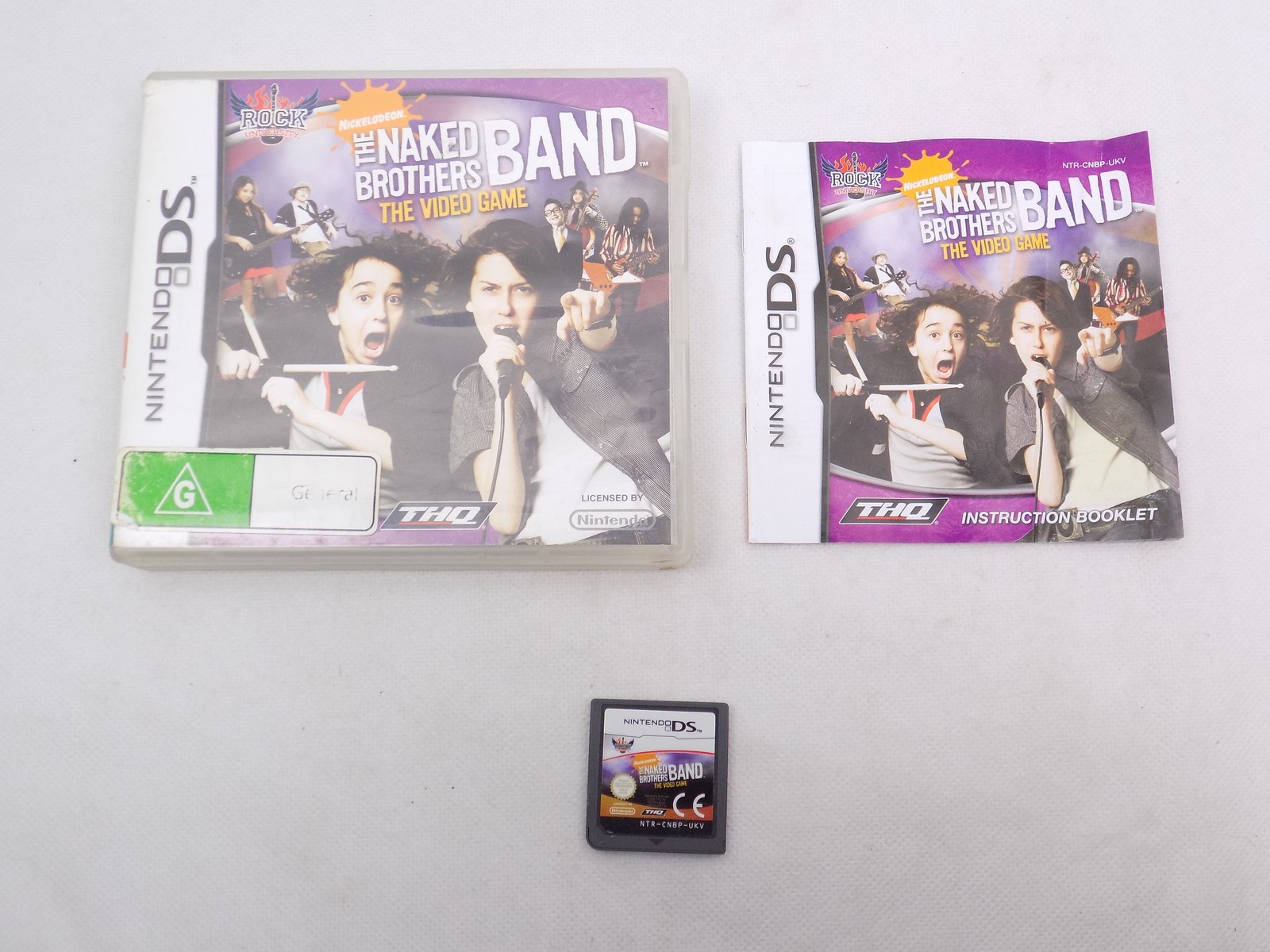 Like New Nintendo DS / 2DS / 3DS The Naked Brothers Band the Video Game -  Inc Manual - Free Postage