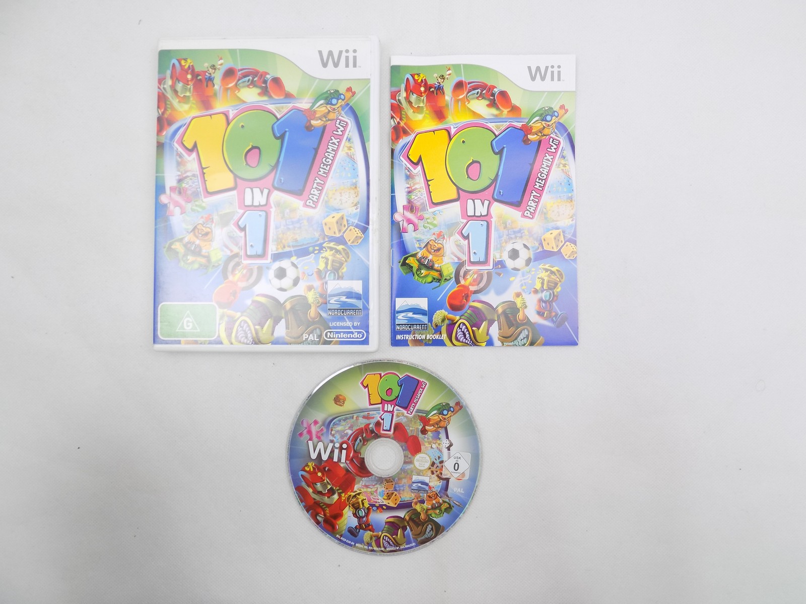 Mint Disc Nintendo Wii 101 In 1 Party Megamix - Inc Manual Wii U Comp ...