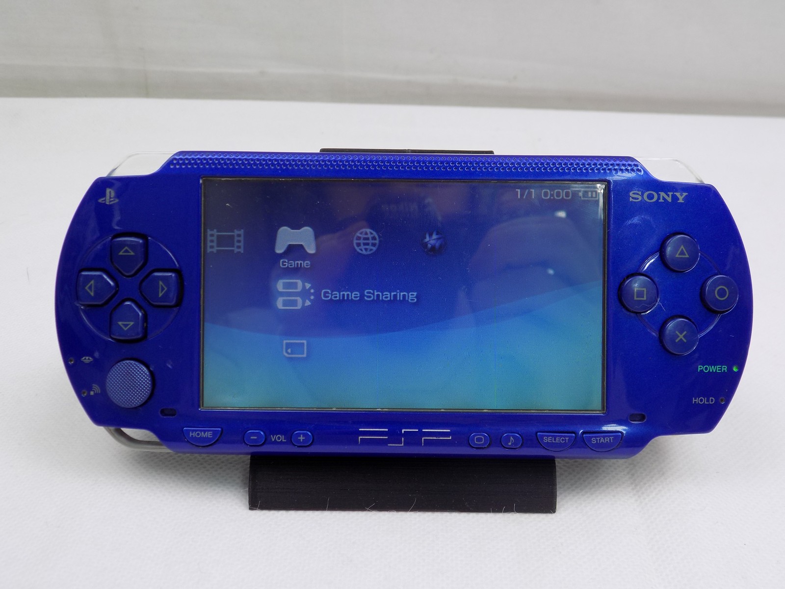 Sony Playstation Portable PSP 1000 Metalic Blue Handheld Console with ...