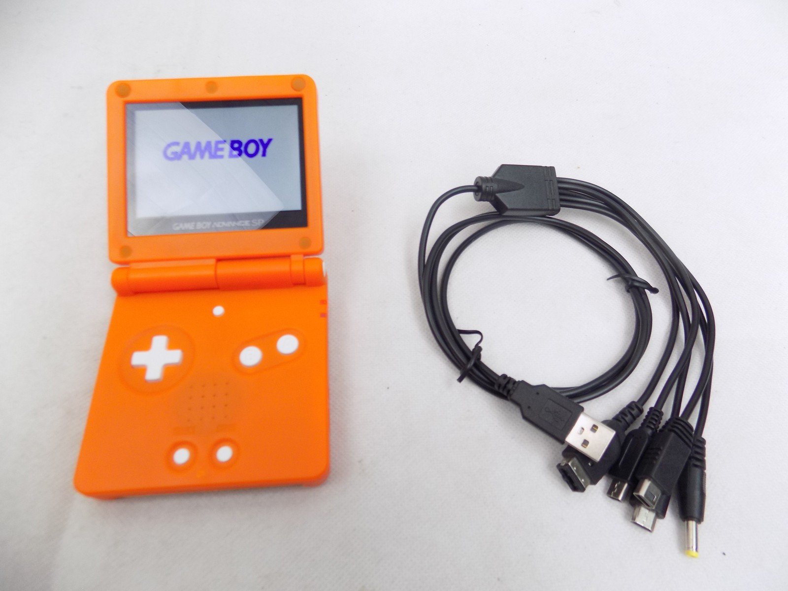 Nintendo Gameboy Game Boy SP IPS Screen One Piece Themed Handheld Console + Charger