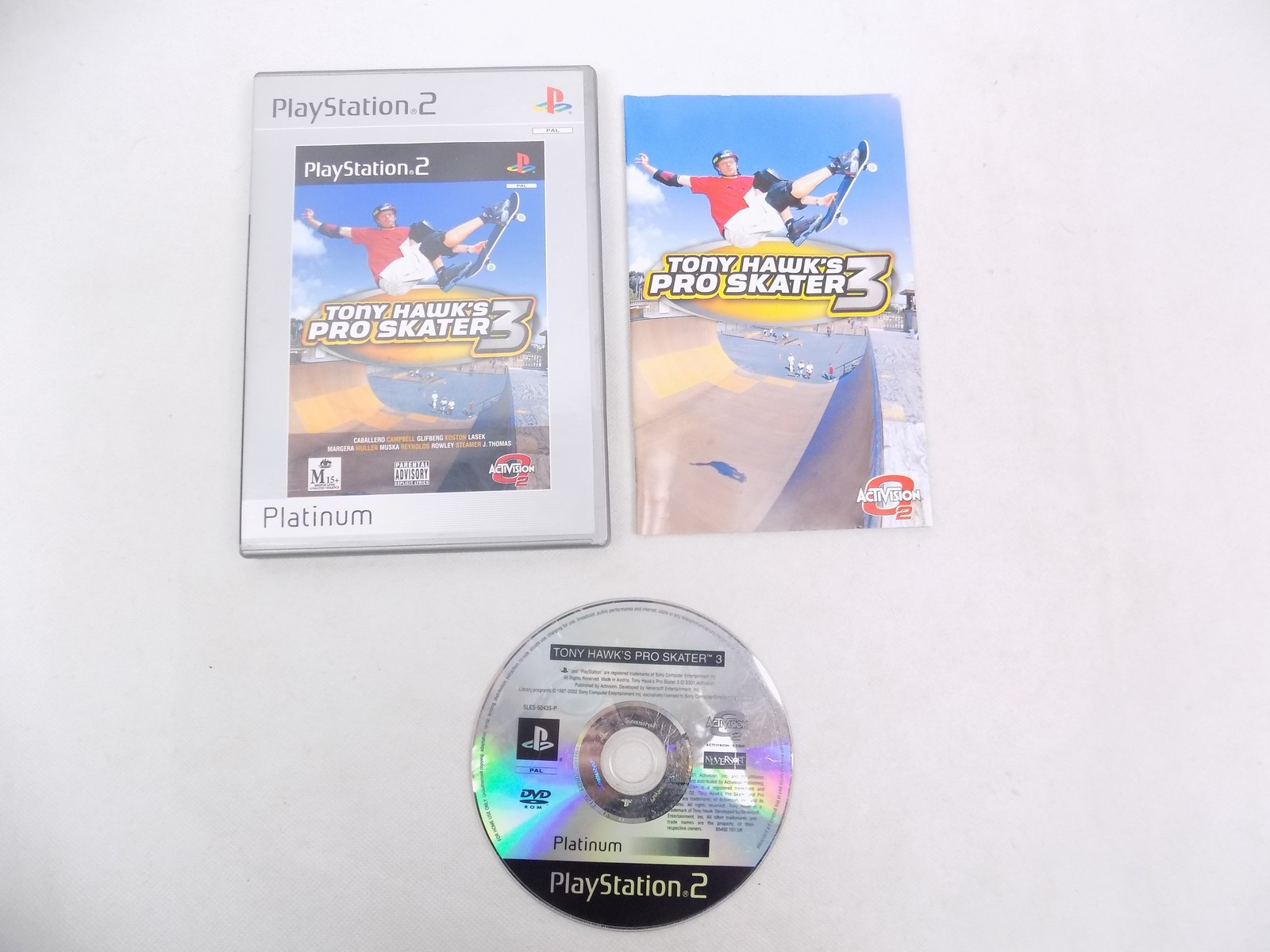 Mint Disc Playstation 2 Ps2 Platinum Tony Hawks Pro Skater 3 Inc Manual Free Postage 