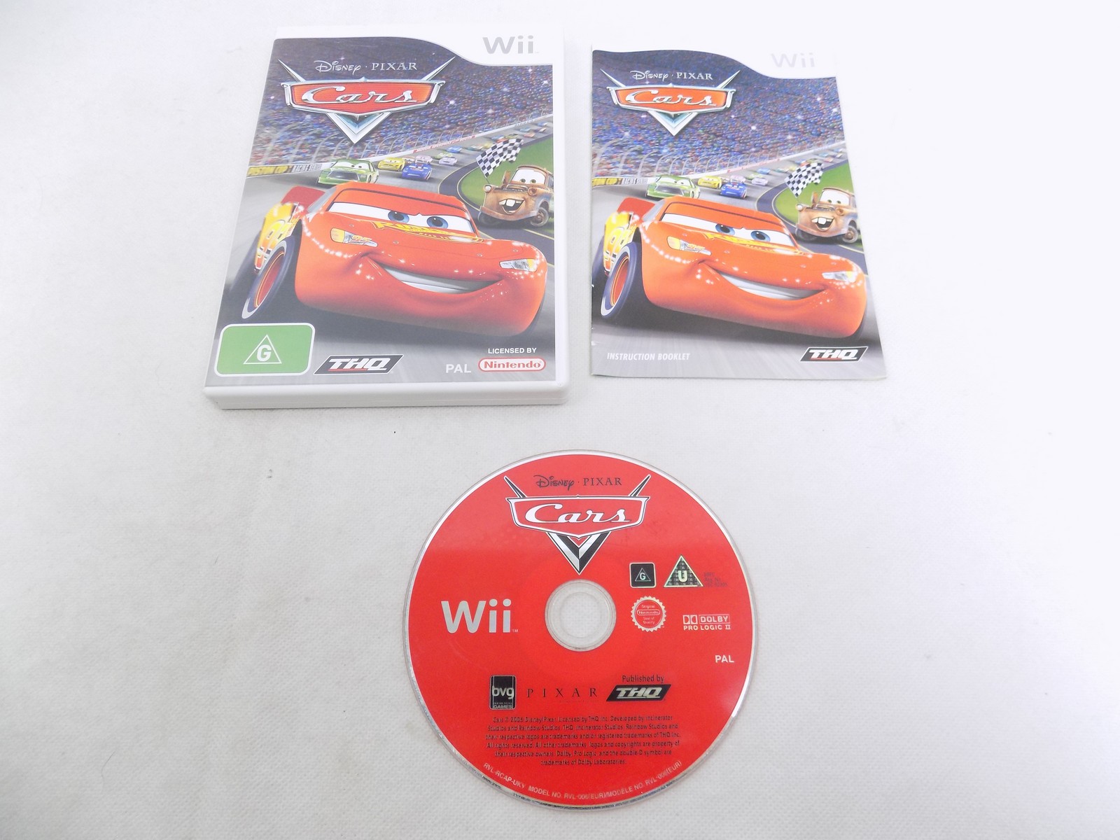 Mint Disc Nintendo Wii Disney Pixar Cars – Inc Manual Wii U Comp. Free ...