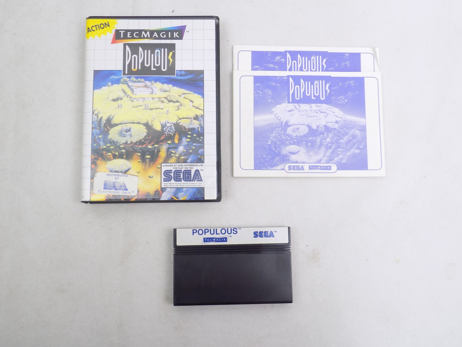 Boxed Sega Master System Populous - Inc Manual Free Postage - Starboard ...