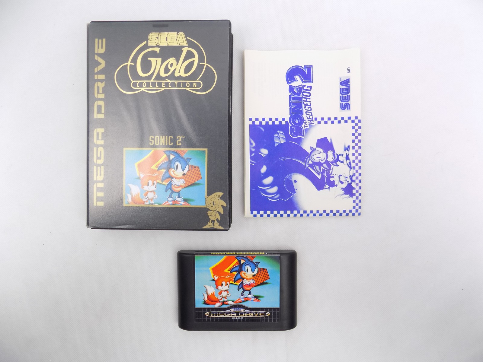 Boxed Sega Mega Drive / Genesis Gold Collection Sonic 2 - Inc Manual Free  Postage