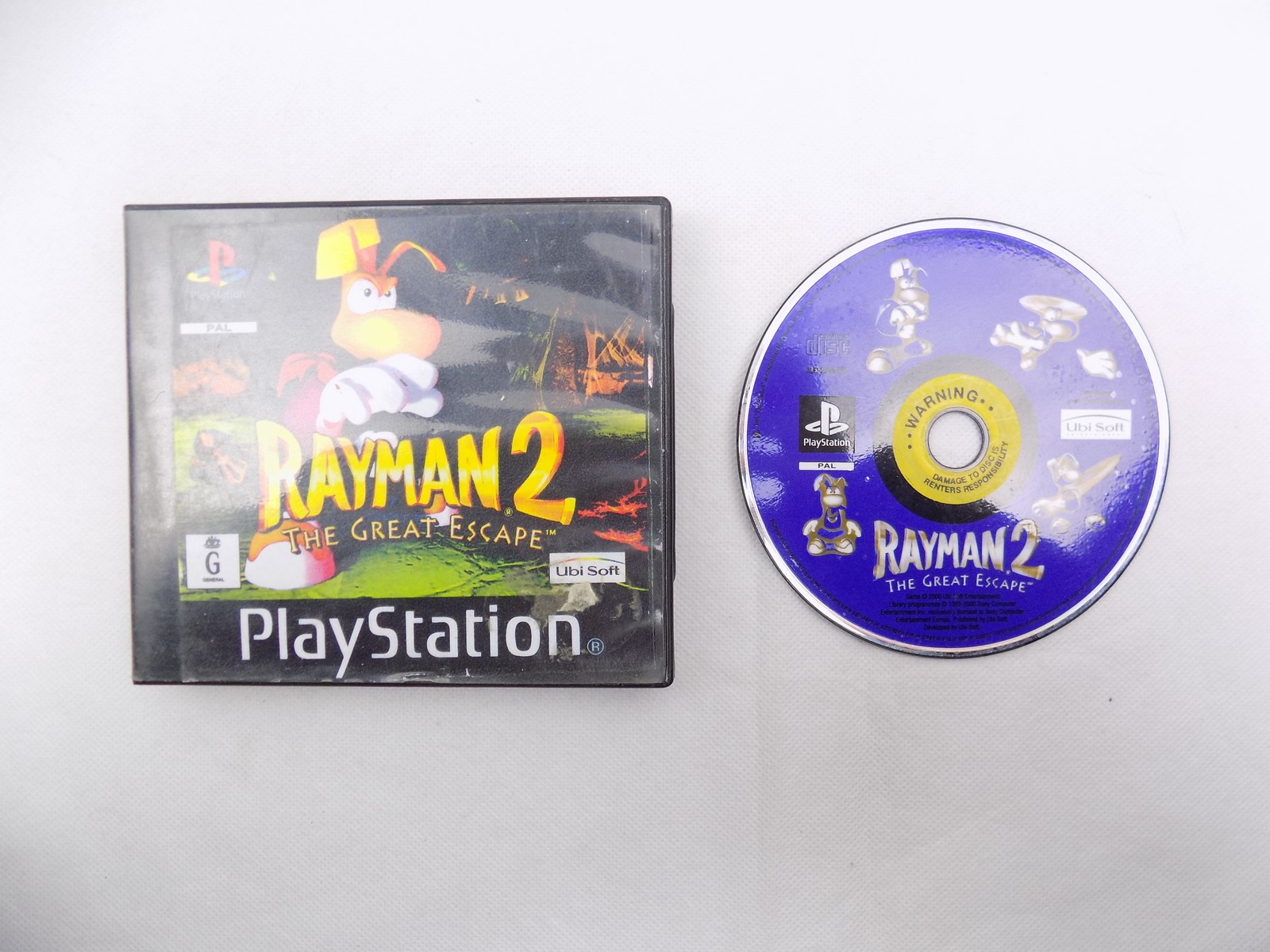 Mint Disc Playstation 1 Ps1 Rayman 2 II The Great Escape – No Manual ...