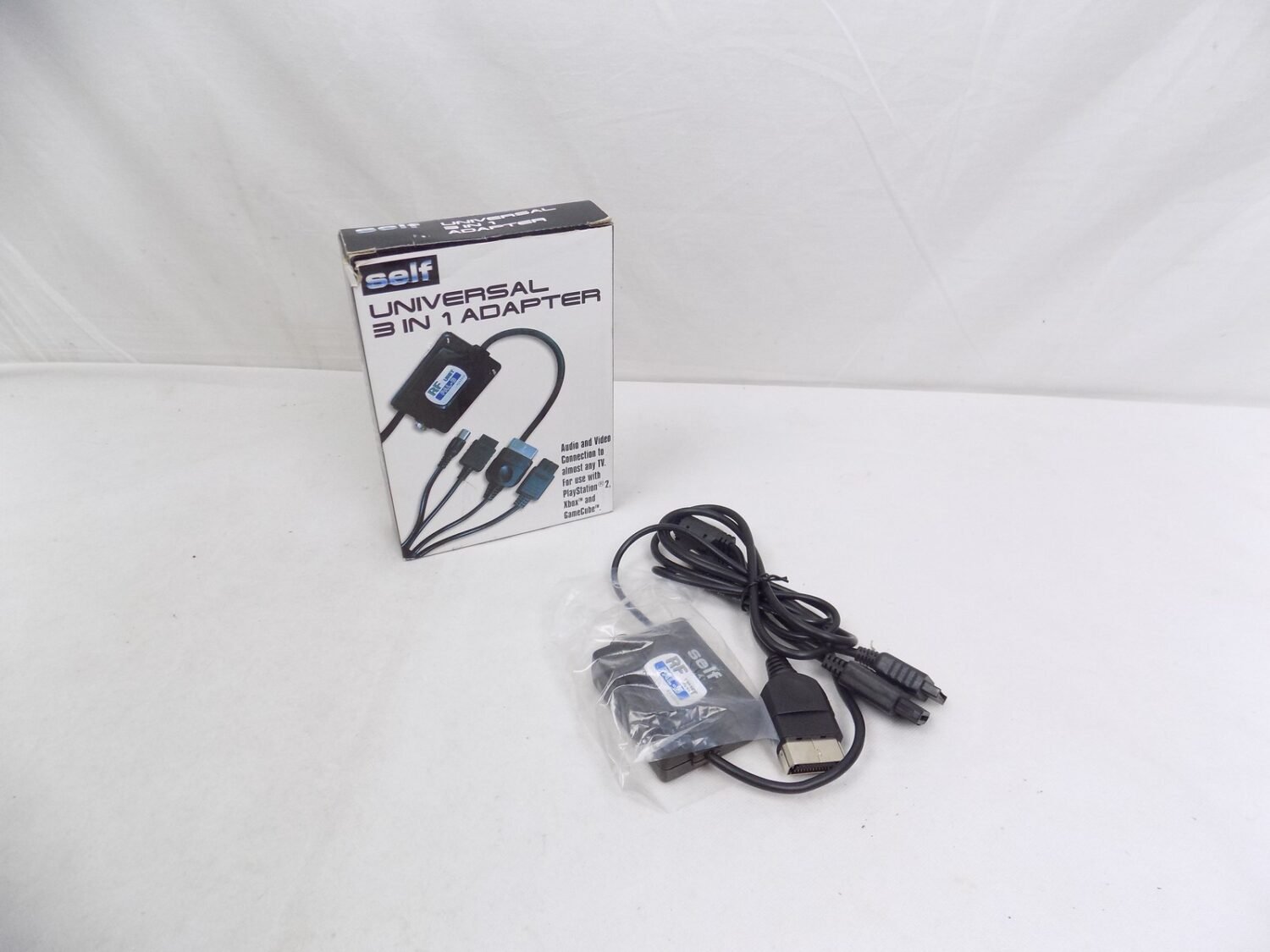 Boxed RF Auto Switch Adapter for PS1 PS2 Xbox N64 SNES GameCube