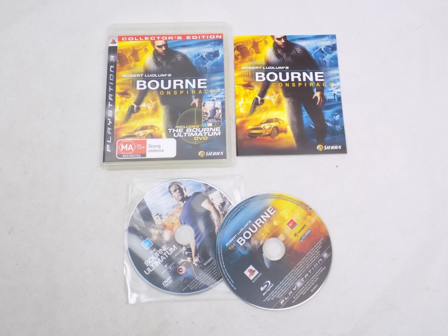 Jeu PS3 Robert Ludlum's The Bourne Conspiracy - En Très Bon état, Boîte Et Instructions Incluses