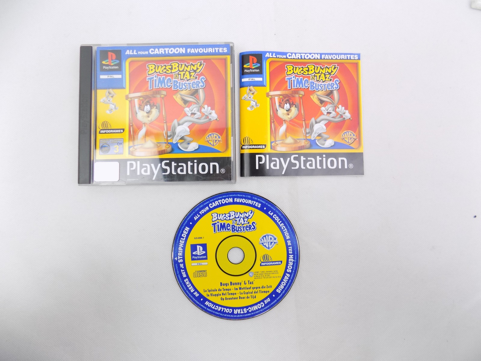 Mint Disc Playstation 1 Ps1 Bugs Bunny & Taz Time Busters – Inc Manual Free  Postage - Starboard Games