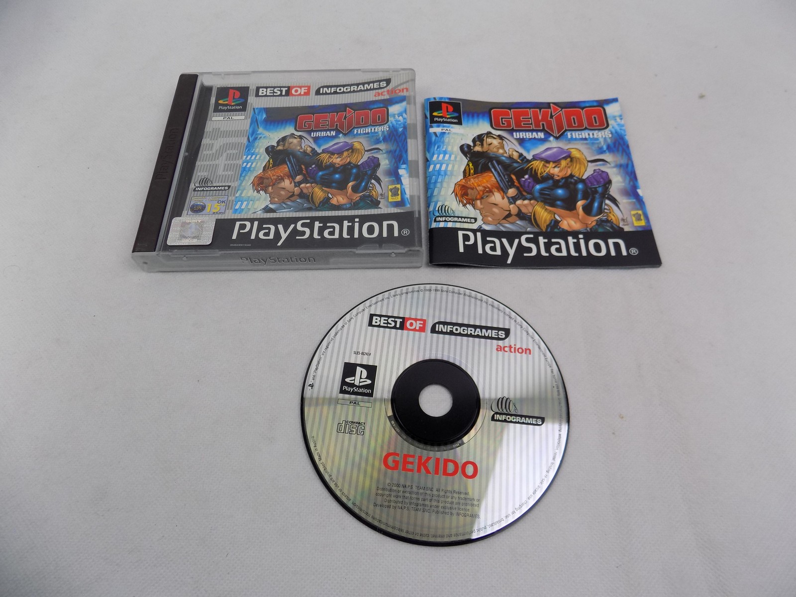 Mint Disc Playstation 1 Ps1 Gekido Urban Fighters – Inc Manual – Free ...