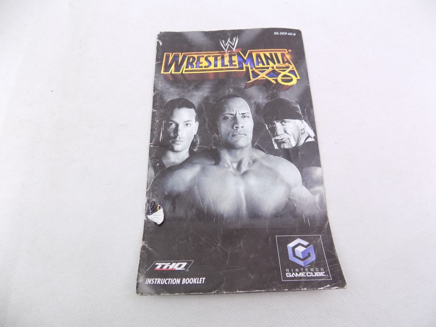 Nintendo GameCube Wrestle Mania x8 Manual Only
