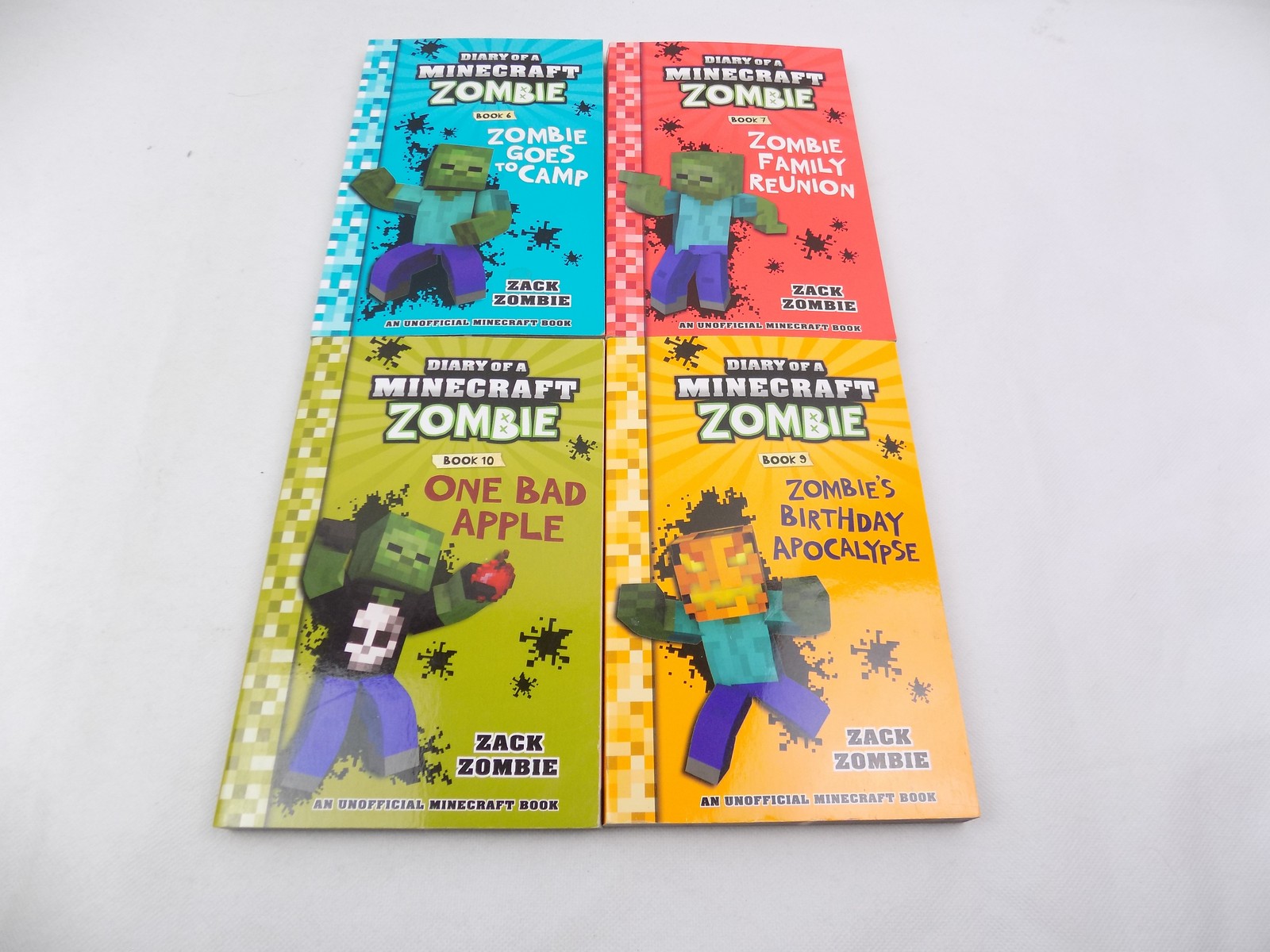 Diary of a Minecraft Zombie Book Bundle x4 ( Books 6,7,9,10 )