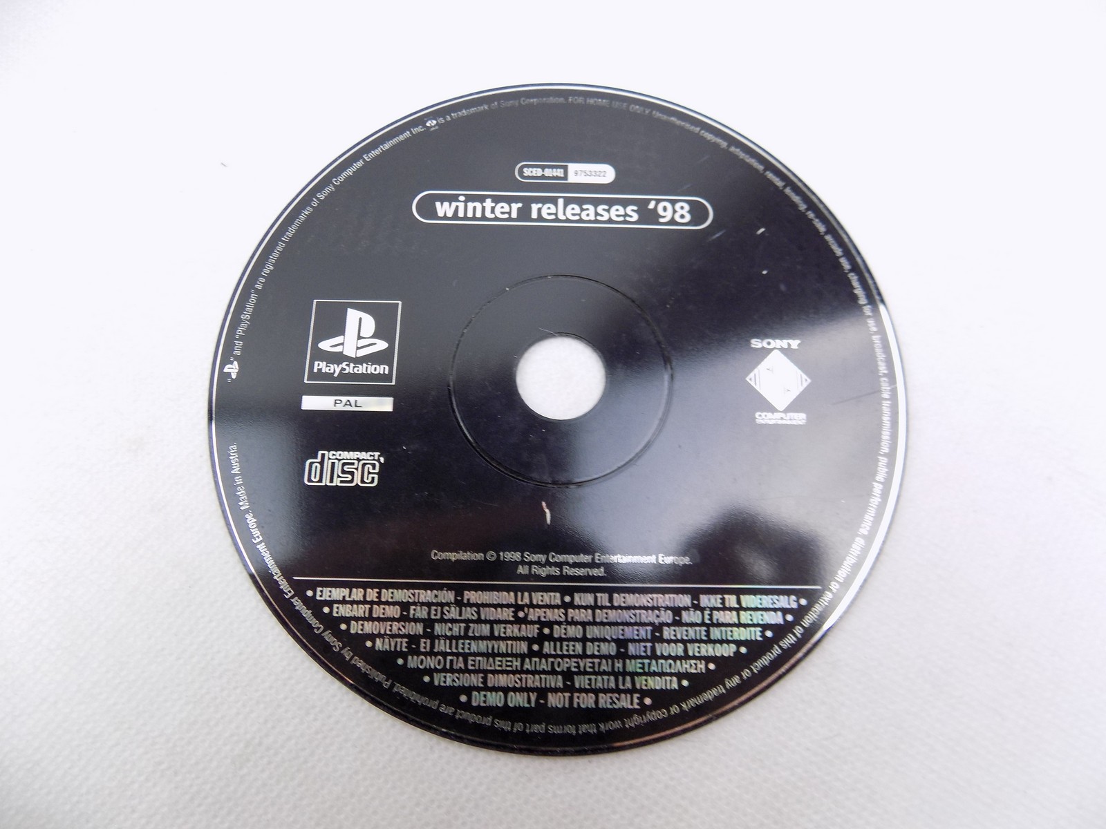 Mint Disc Only Playstation 1 PS1 Winter Releases '98 - Free Postage V ...