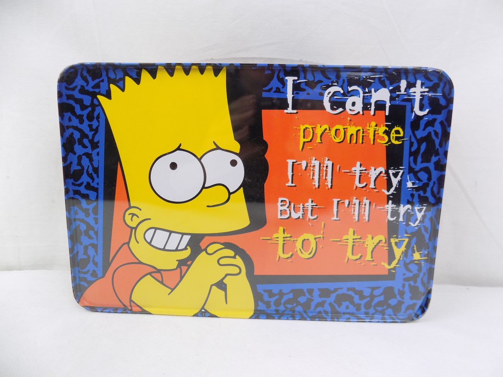 Brand New Sealed The Simpsons Bart Retro Metal Lunch Boxtin Playworks 2000 Starboard Games 3372