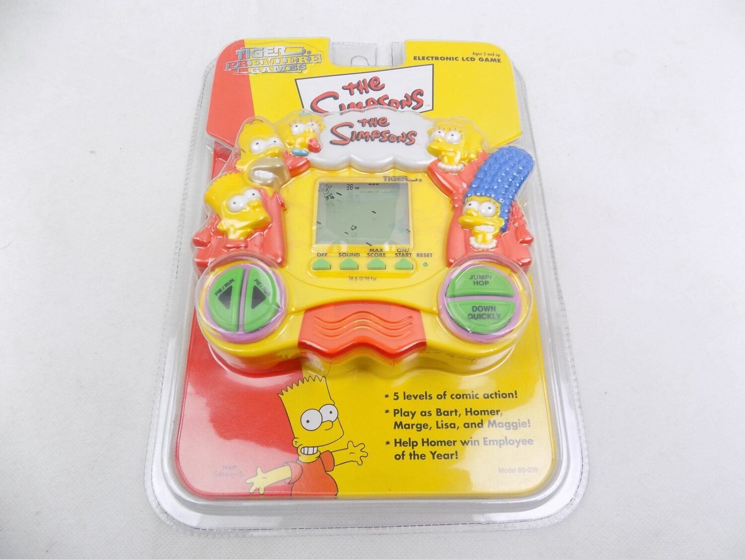 Brand New Sealed The Simpsons Electronic LCD Game Tiger Premiere 