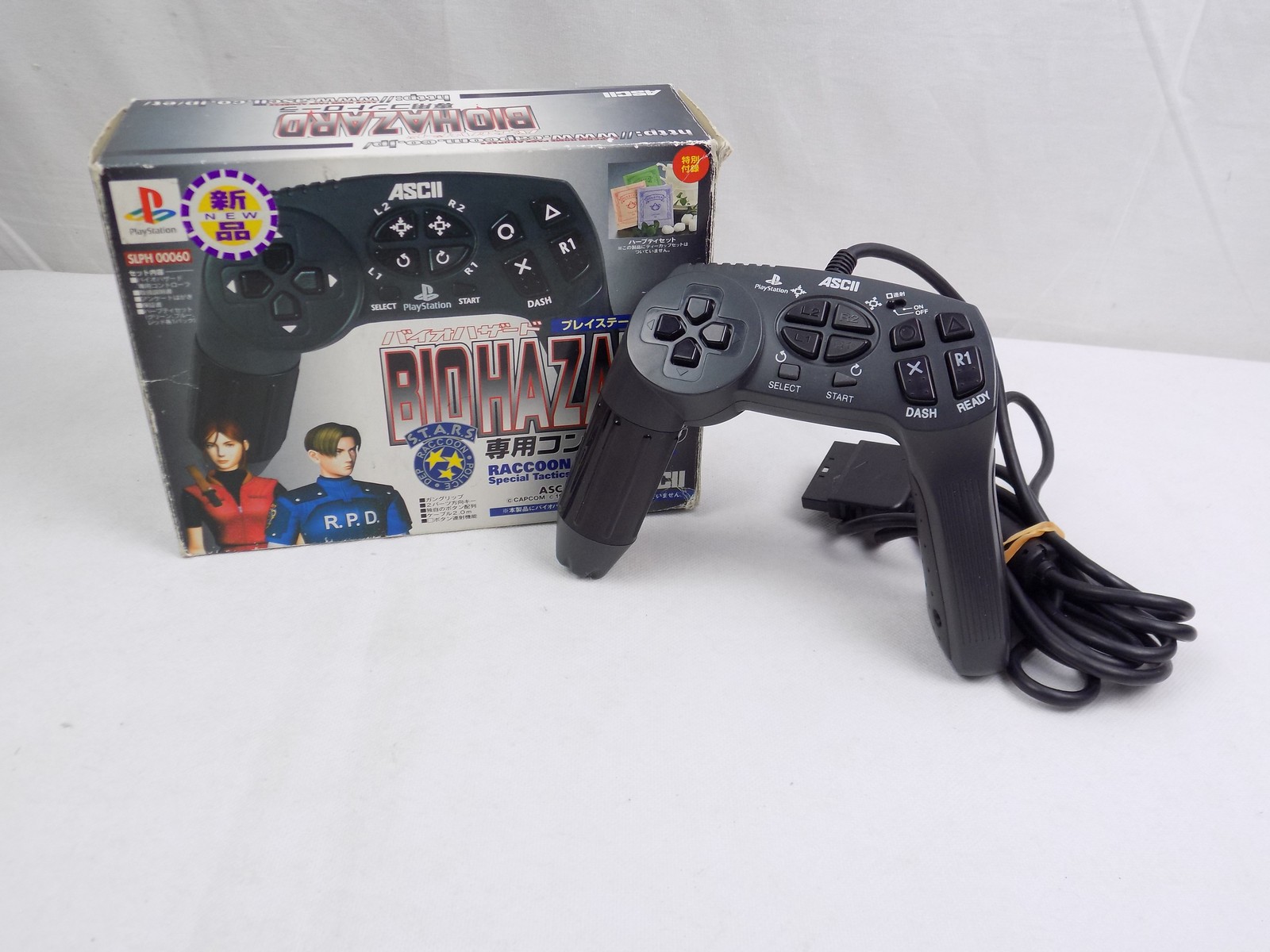 ASCII Resident Evil Biohazard PS1 PSX store Controller PlayStation 1 One