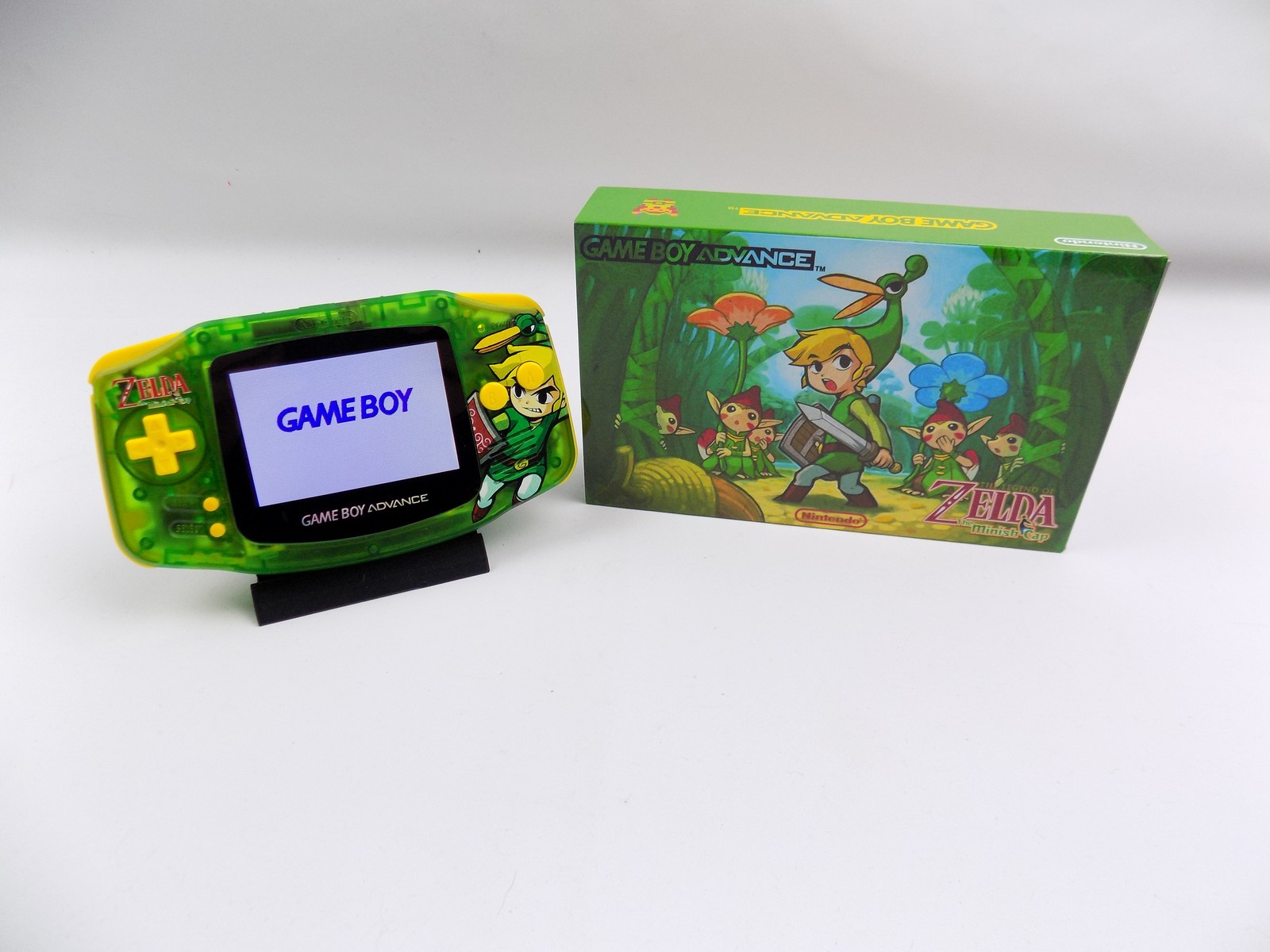 Boxed Gameboy Advance The Legend of Zelda Link Minish Cap IPS Screen  Handheld Console