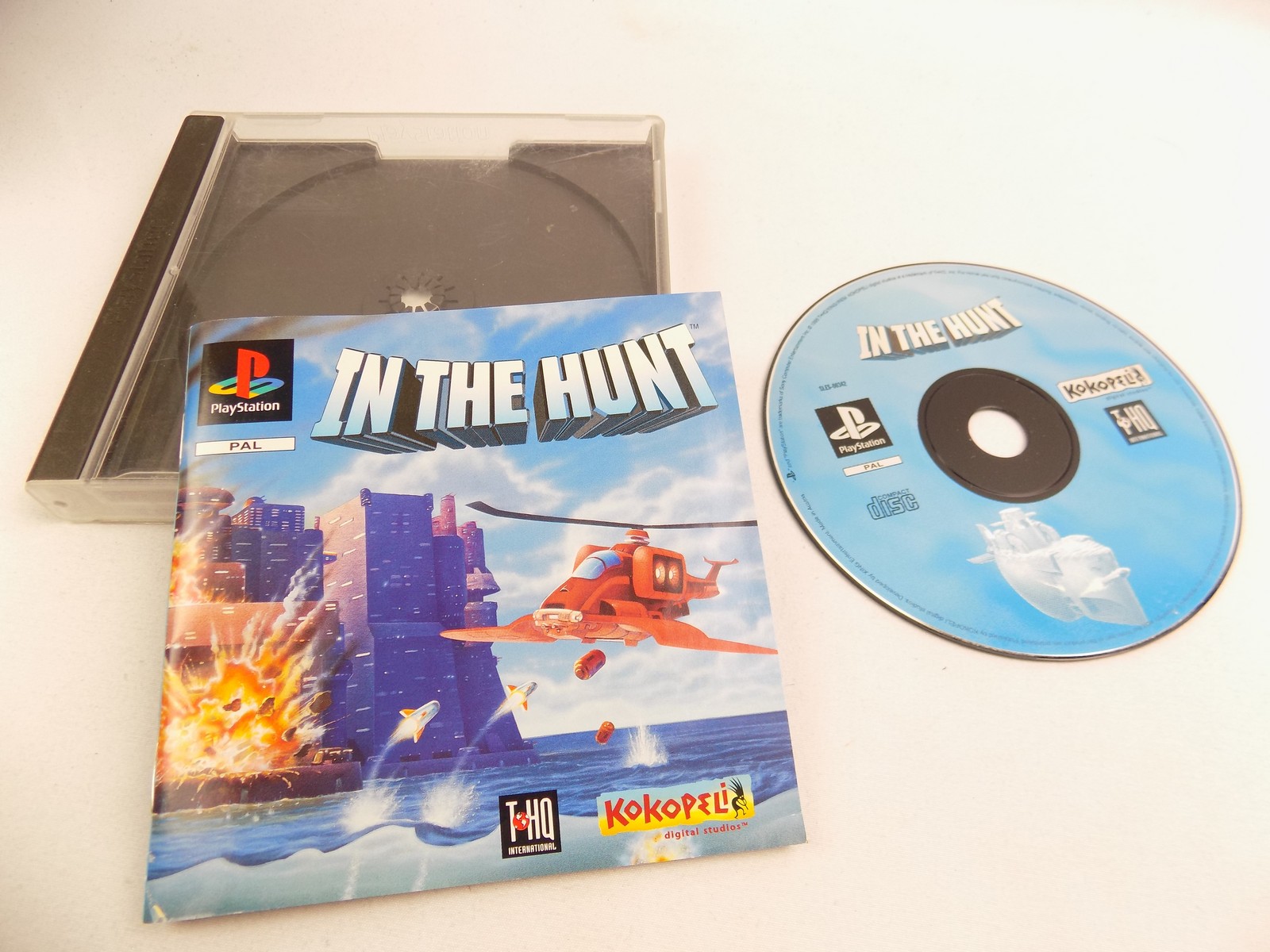 2024 In The Hunt For Playstation 1, case and disc, no manual.