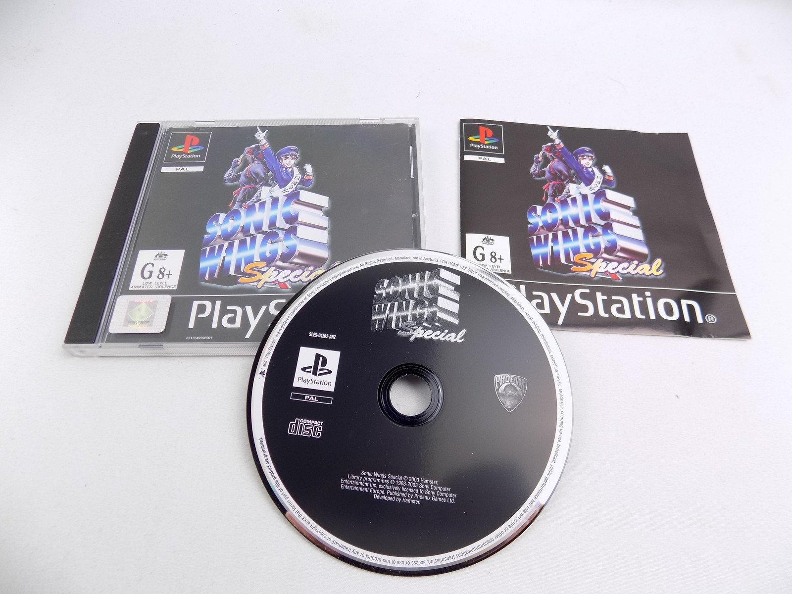 Mint Disc Playstation 1 Ps1 Sonic Wings Special – Inc Manual – Free ...