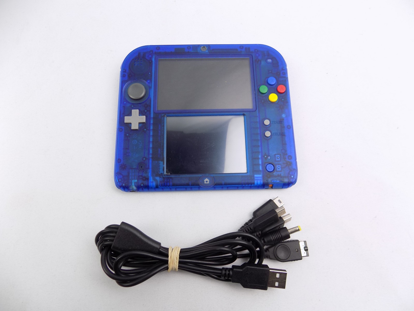 Nintendo 2DS Pokemon Blastoise Blue Version Handheld Console + Charger ...