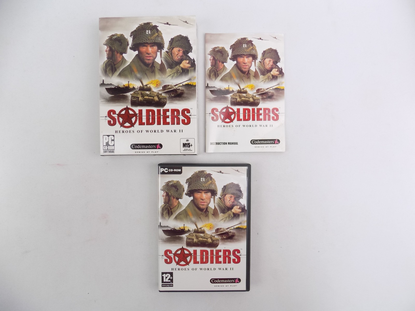 Mint Disc Boxed PC Soldiers Heroes of World War II Free Postage - Starboard  Games