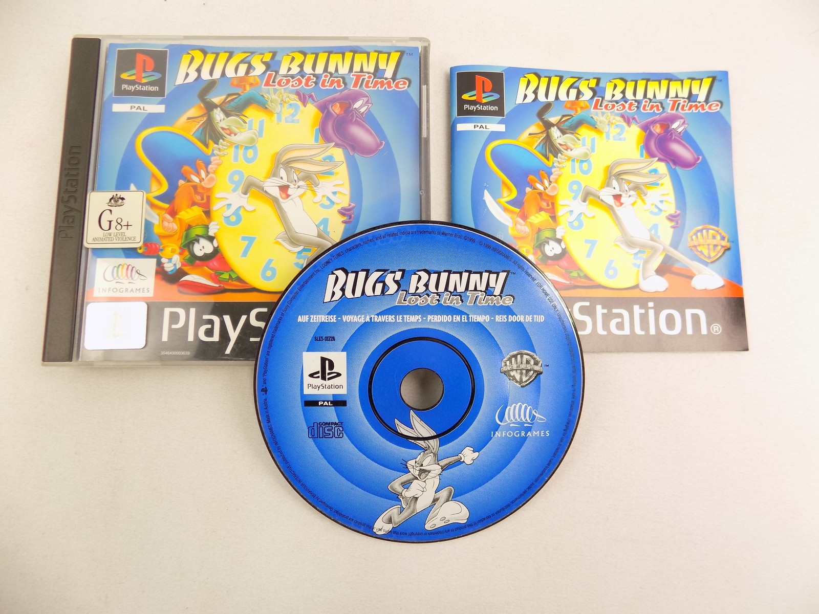 Mint Disc Playstation 1 Ps1 Bugs Bunny Lost In Time - Inc Manual Free  Postage