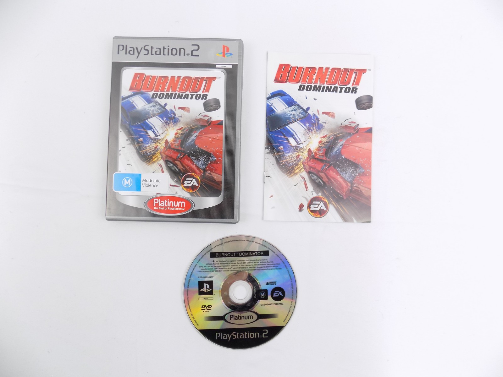 Mint Disc Playstation 2 Ps2 Platinum Burnout Dominator – Inc Manual 