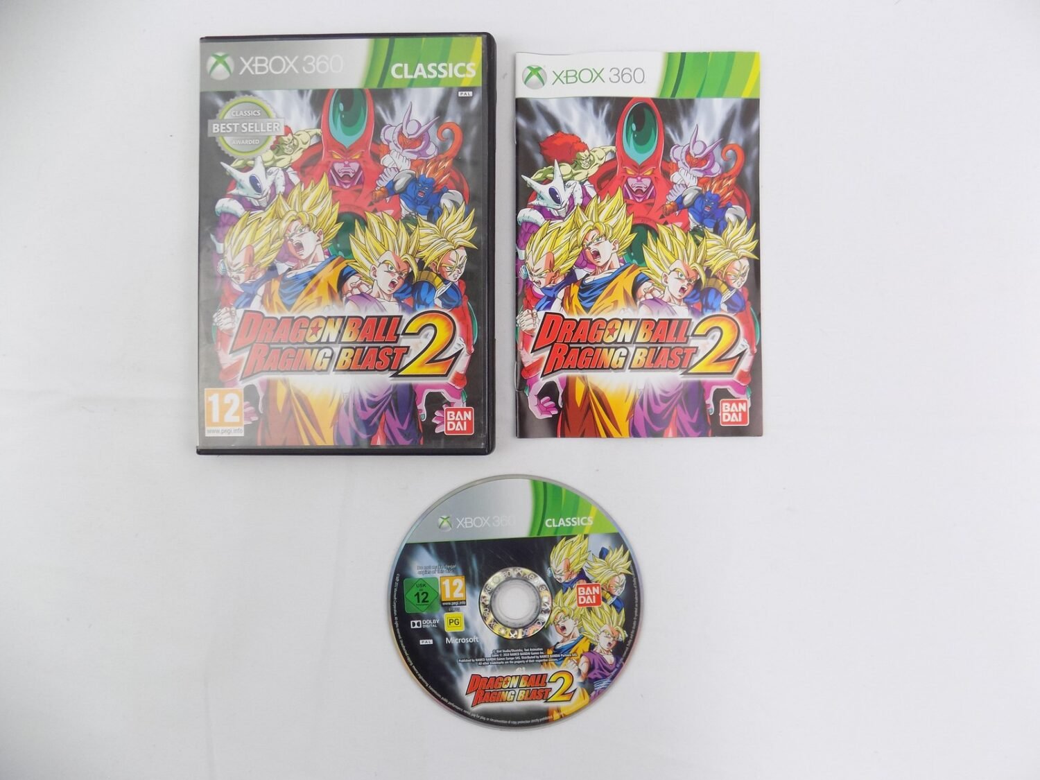 Mint Disc Xbox 360 Classics Dragon Ball Raging Blast Inc