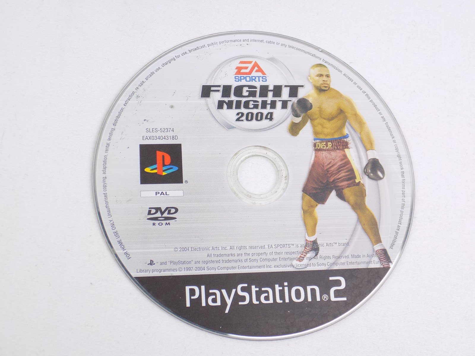 FIGHT NIGHT 2004 PS2 GAME PLAYSTATION 2 EA SPORTS DVD ROM