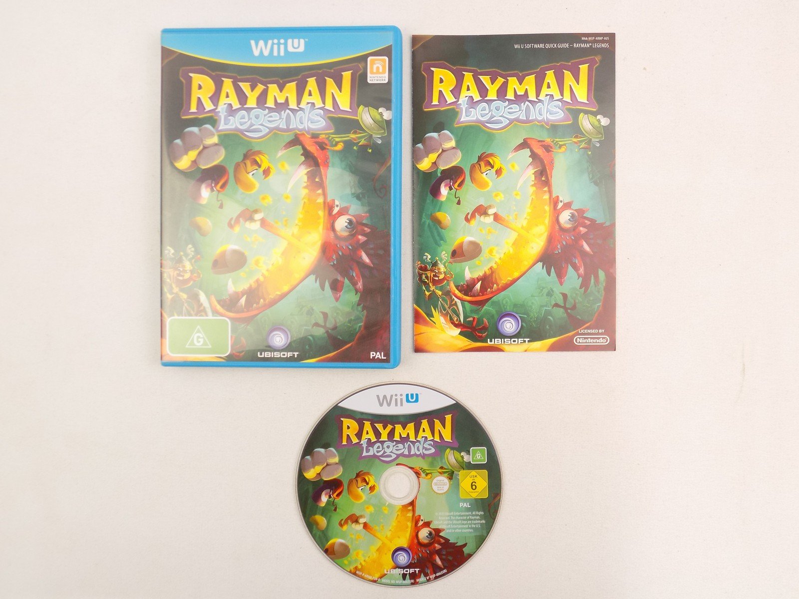 Mint Disc Nintendo Wii U Rayman Legends - Inc Manual