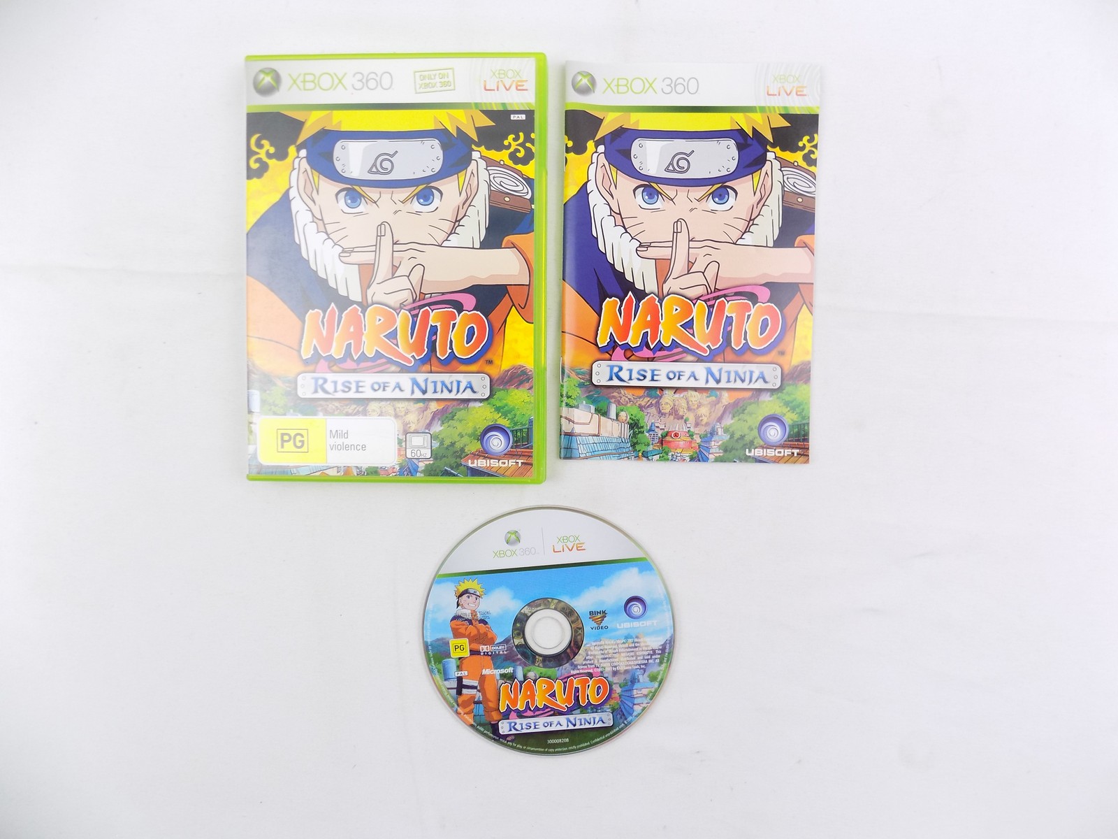 Mint Disc Xbox 360 Naruto Rise of A Ninja - Inc Manual Free Postage ...