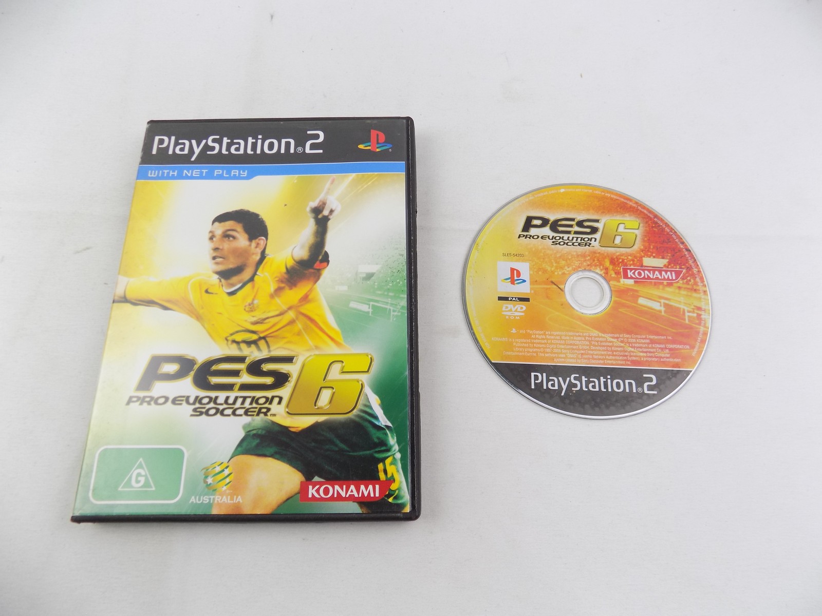 Mint Disc Playstation 2 PS2 PES Pro Evolution Soccer 6 VI - No Manual ...