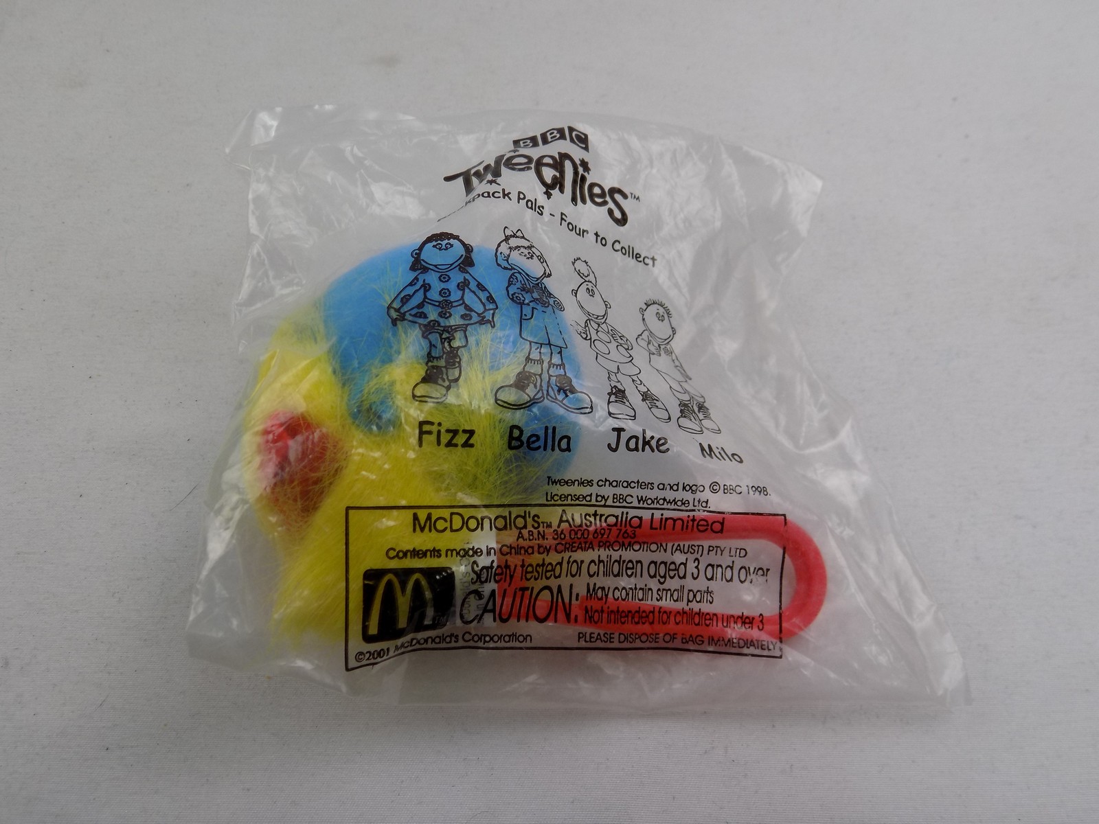 Brand New McDonalds Tweenies Backpack Pals Bella Promotional Toy 2001 ...