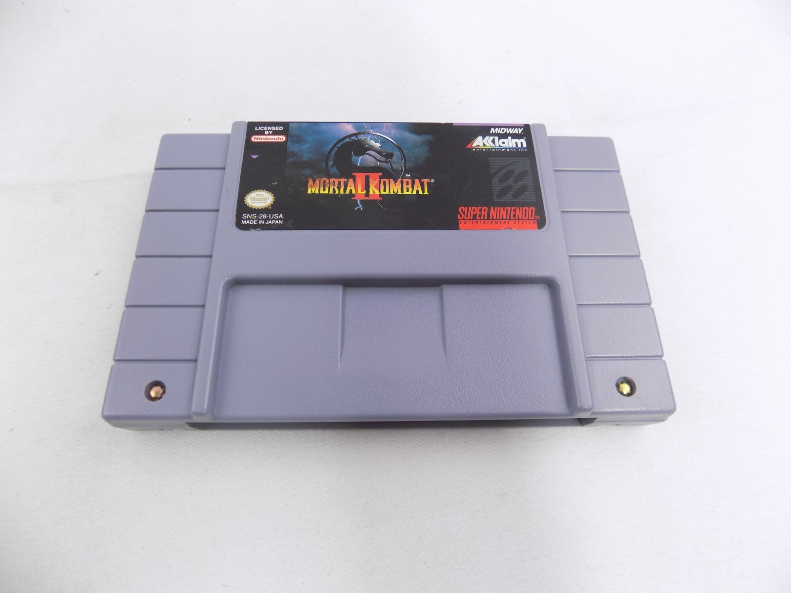 Super Nintendo Like New Mortal Kombat II 2- NTSC – Grade A – Free ...