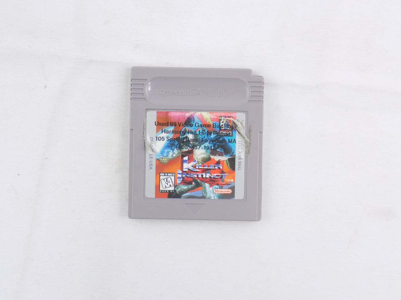 Gameboy Like New Ex-Rental Game Boy Killer Instinct Grade A NTSC ...