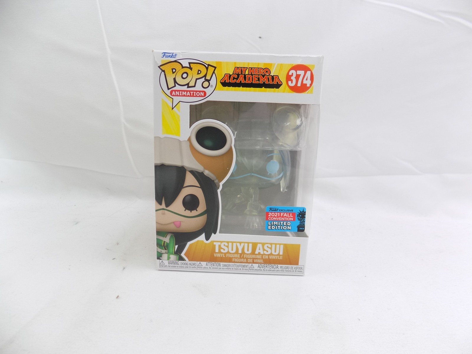 Damaged Tsuyu Asui (Clear) 374 My Hero Academia Funko Pop Figure ...