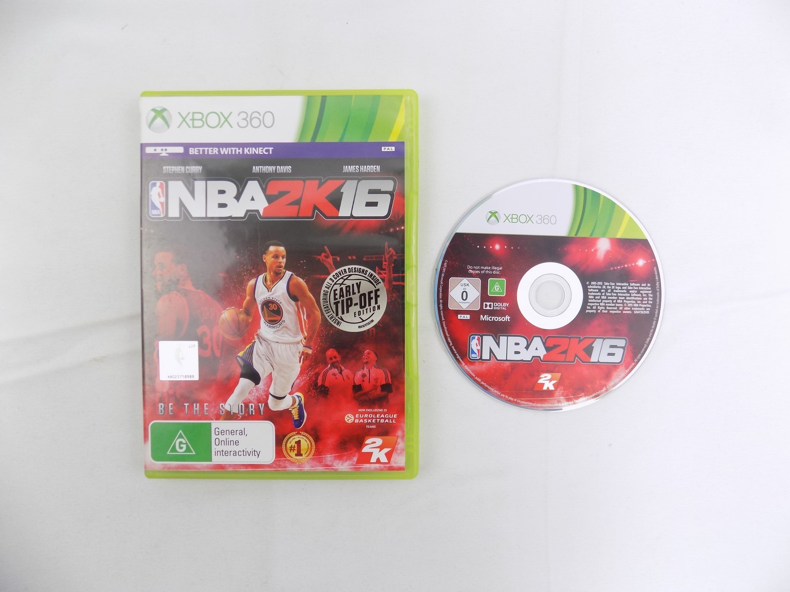 Mint Disc Xbox 360 NBA 2K16 2016 – No Manual Free Postage - Starboard Games