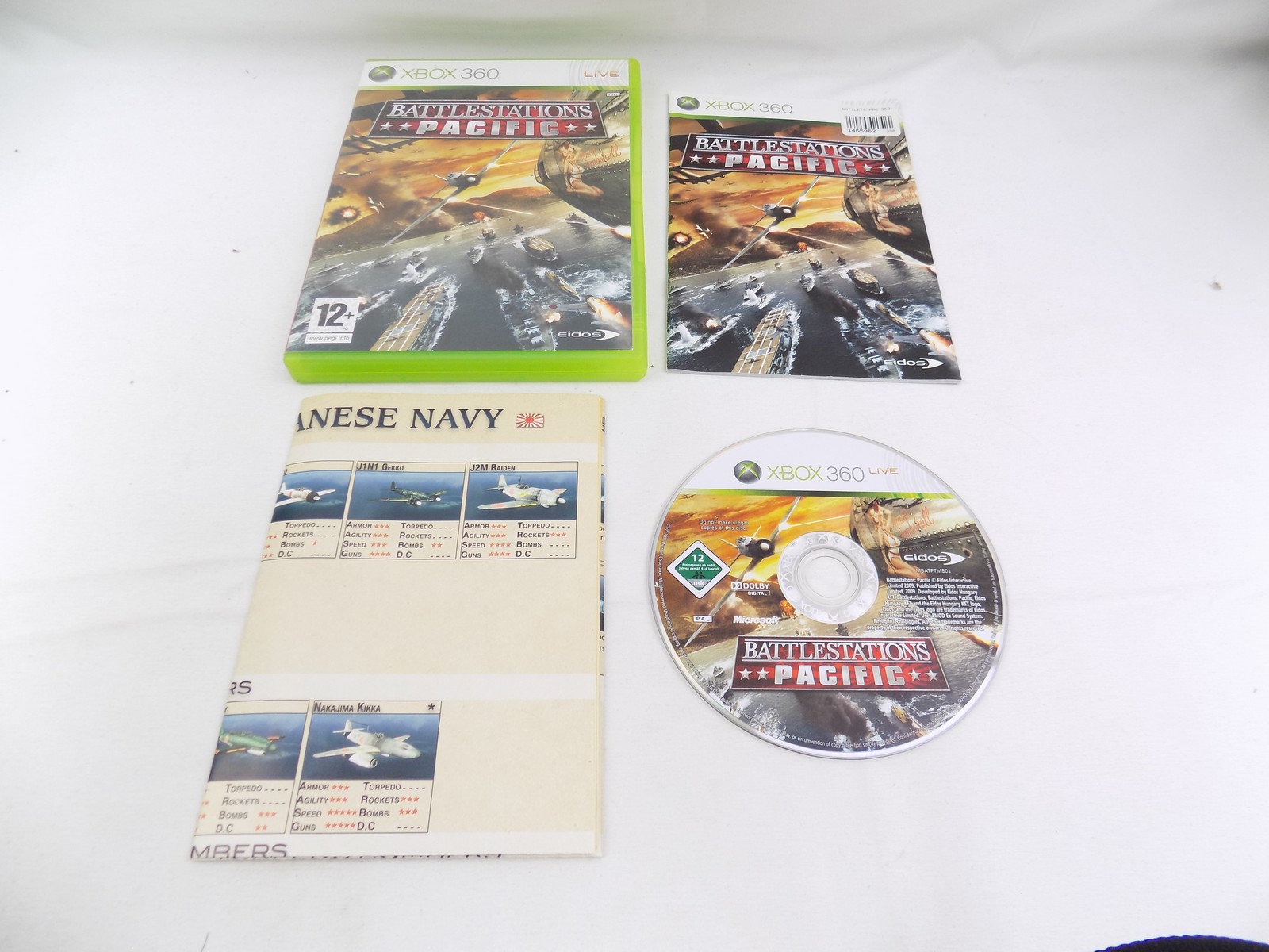 Mint Disc Xbox 360 Battlestations Pacific - Inc Manual and Reference ...