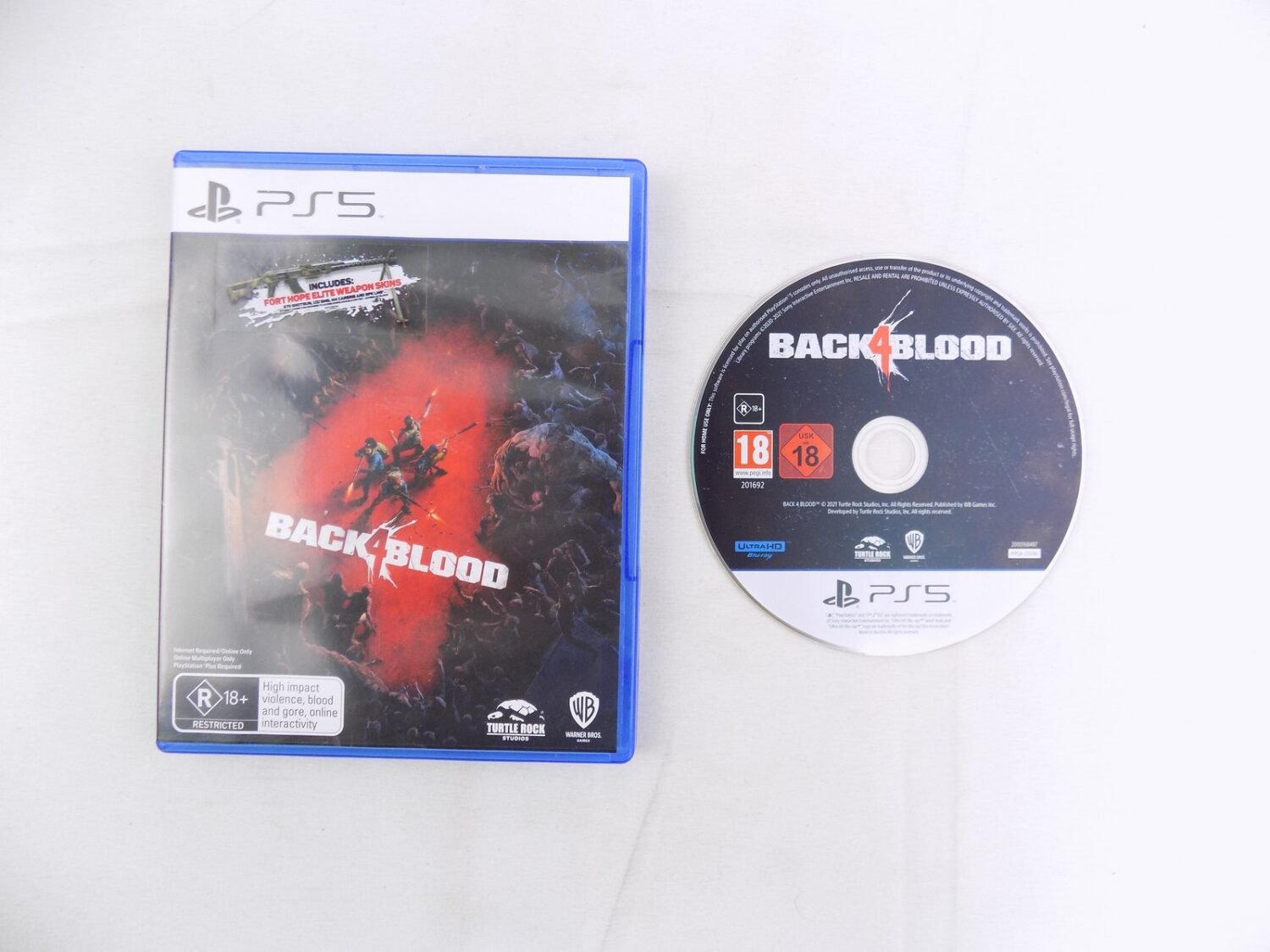 Mint Disc Playstation 5 Ps5 Back 4 Blood