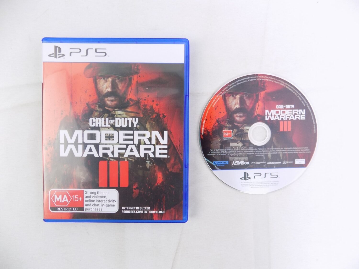 Mint Disc Playstation 5 Ps5 Call of Duty Modern Warfare III