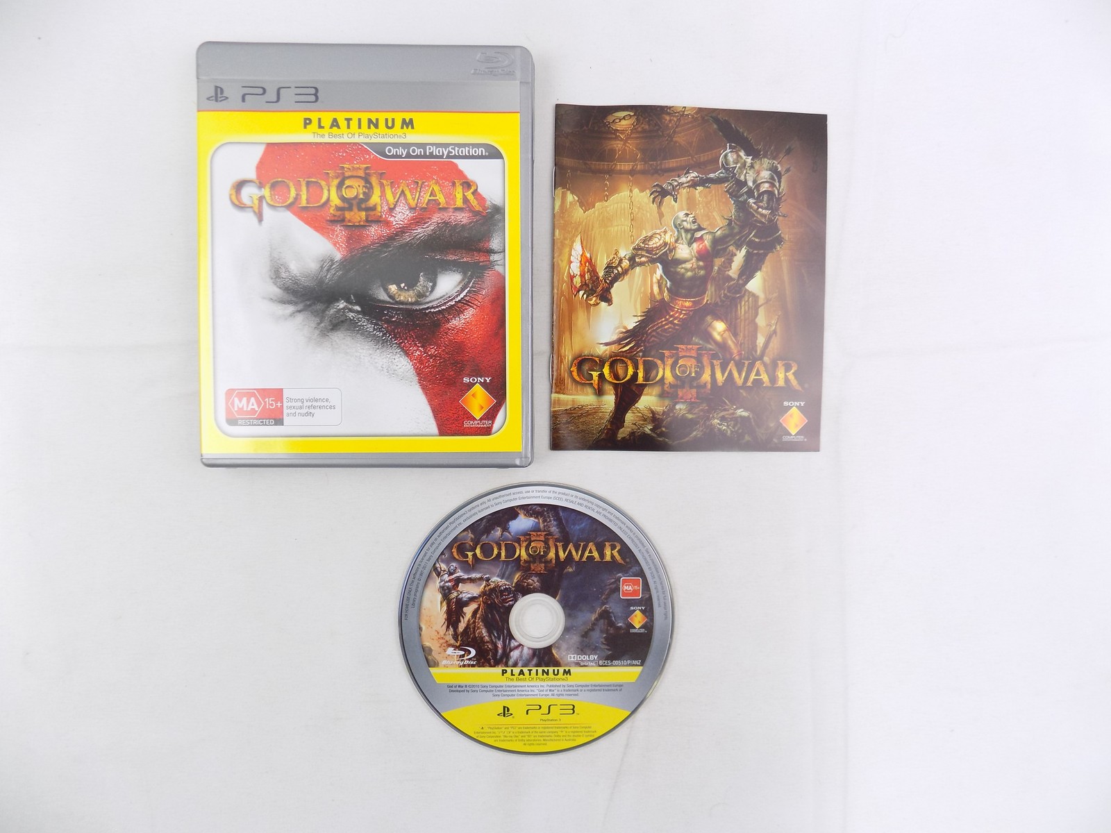 Mint Disc Playstation 3 Ps3 Platinum God of War III – Inc Manual Free  Postage - Starboard Games